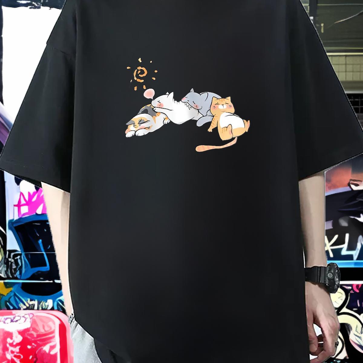 Loose Fit T shirt Beach Round Neck Short Sleeve Tshirt for Man Woman Fashion Casual Custom Print Oversized Tee Shirt