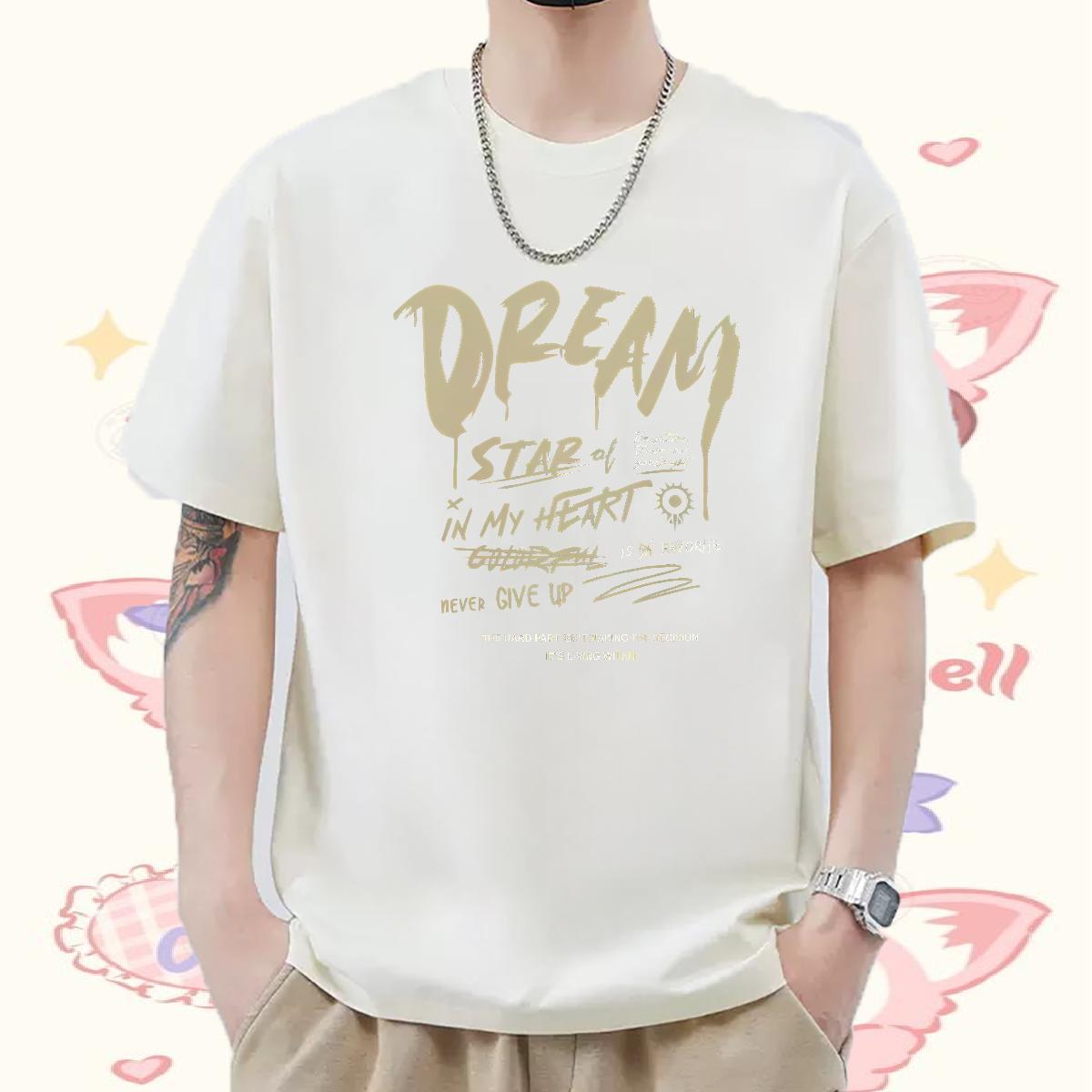 Loose Men Tops Tees Cotton Breathable Soft Casual Mens T Shirts Custom Customized Clothings