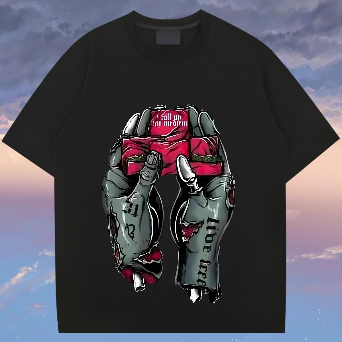 Comfortable Man T Shirts Outdoor Breathable Crew Neck Cotton Men Tops Tees Designer Customized Wear