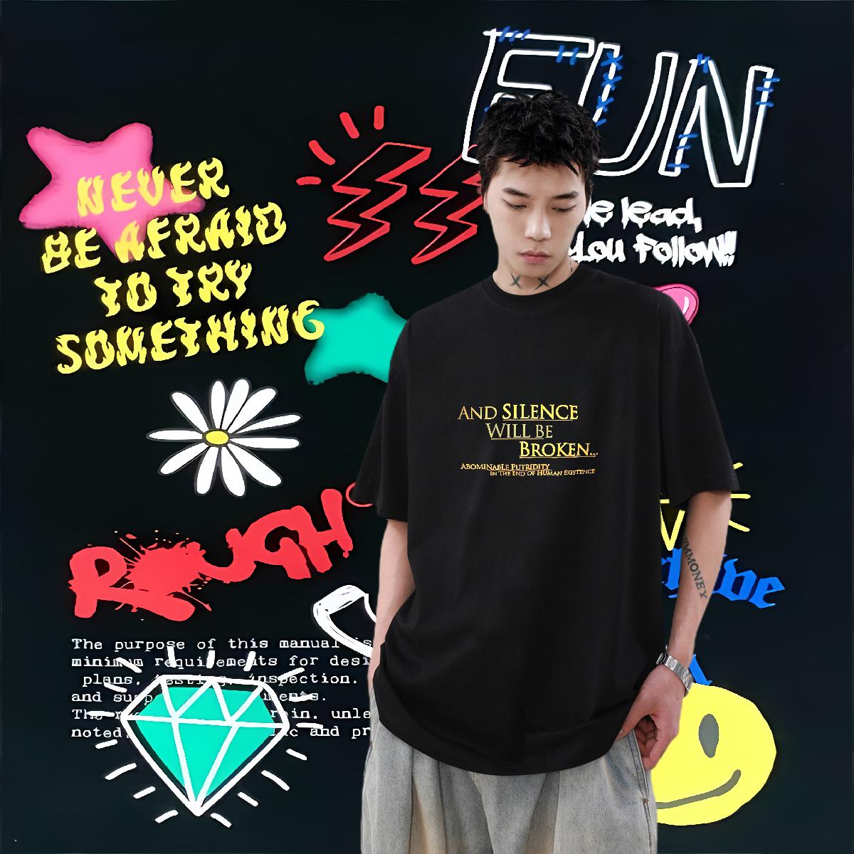 Unisex T shirt Summer Casual Crew Neck Cotton Couples T Shirts Fashion Customized Tees