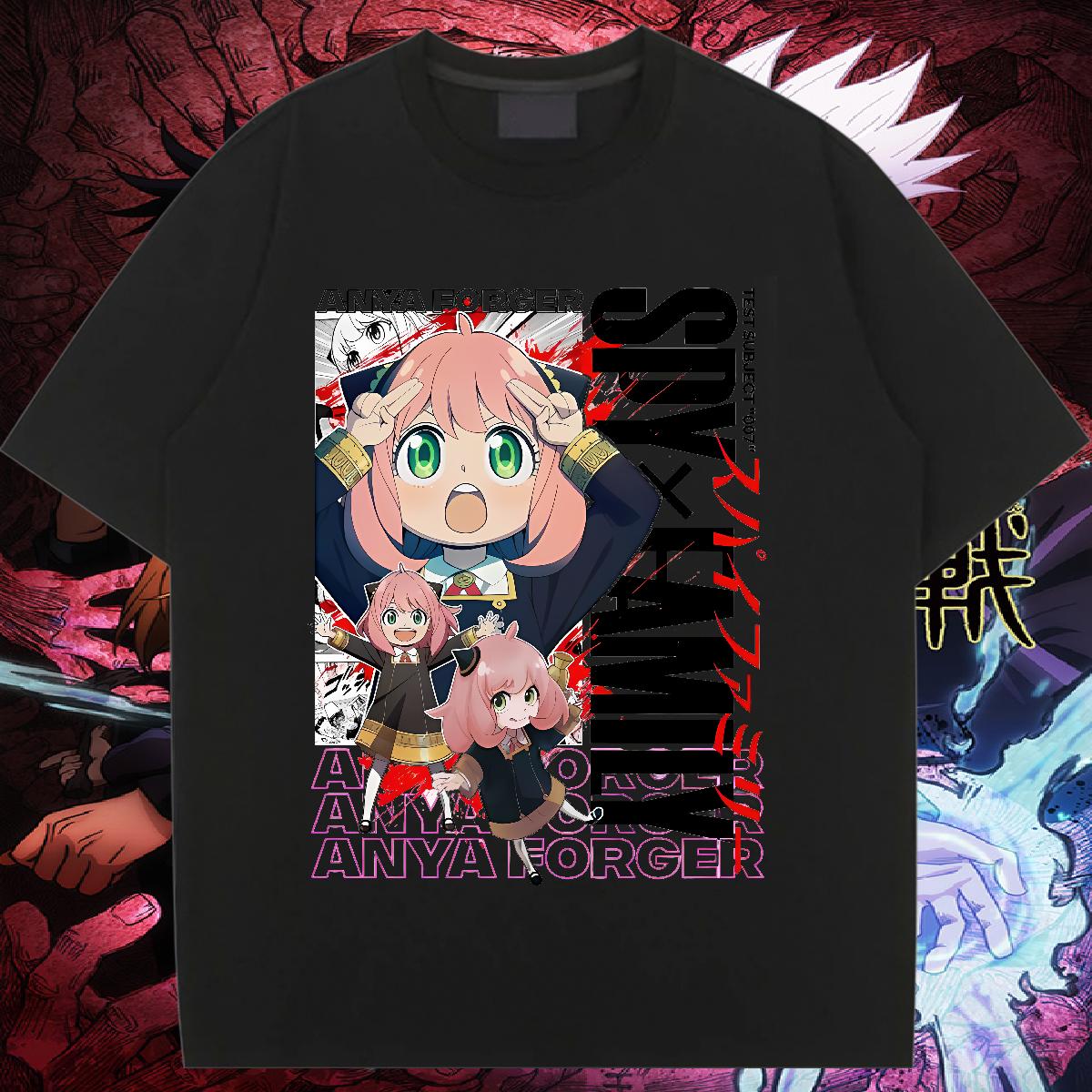 2024 T-Shirts Cotton Breathable Short Sleeve Anime Print Clothes Shirt Street Wear Designer Nice Women Tshirts