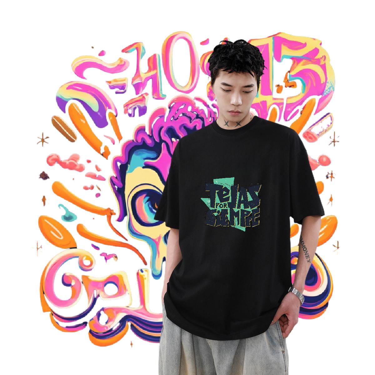 Customized T-Shirts for Men DIY Printed Couples T Shirts Beach Cotton O Neck Short Sleeves Classic Tops Shirt