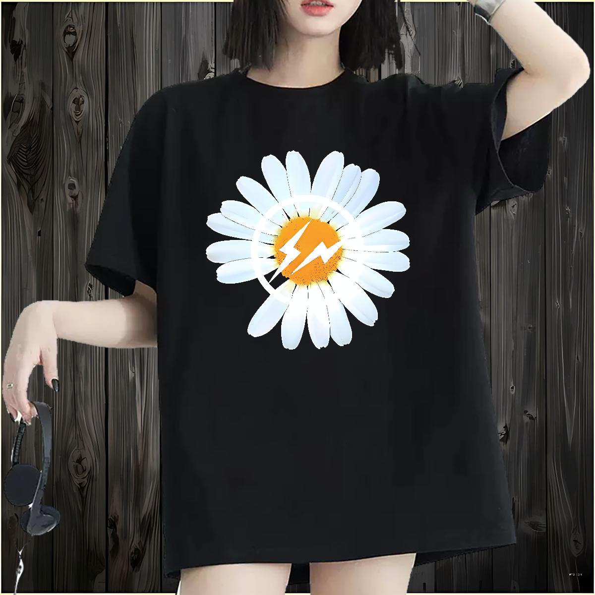 Comfortable T Shirts Women Breathable Crew Neck Top Shirts Summer Casual Designer Woman Tshirt DIY Printed