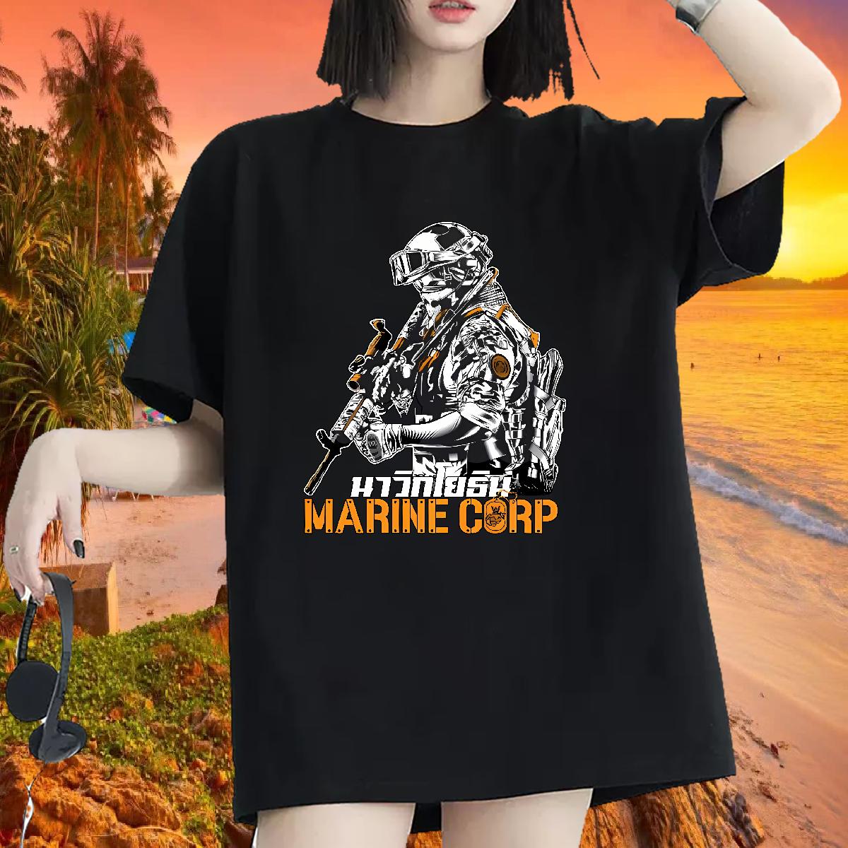 Short Sleeve Cotton O-Neck T shirt 2024 Designer Daily Outfit Women Tees Cartoon Floral Printing Popular Clothes