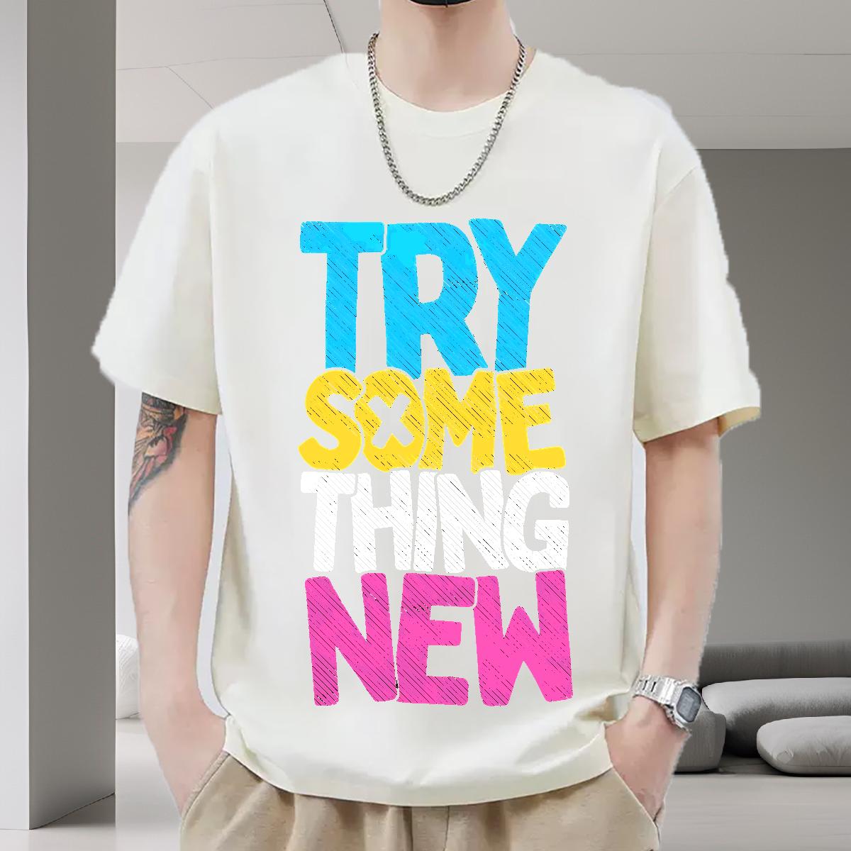 New Designer T shirt DIY Home Outdoor Men Tops Tees O-Neck Short Sleeve Cotton Comfortable
