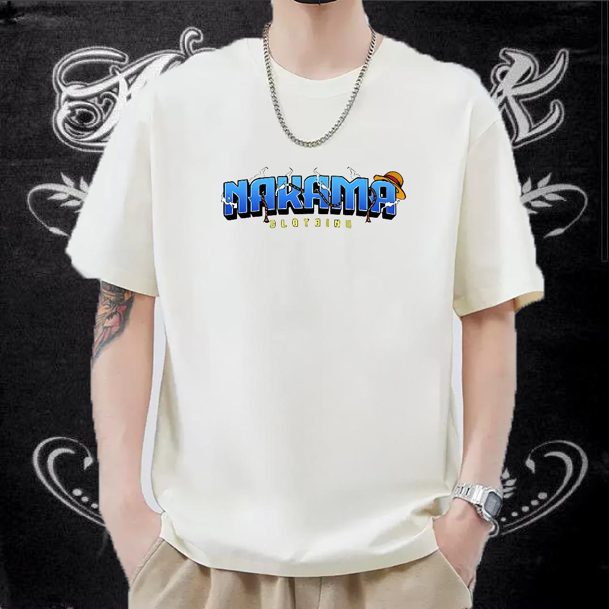 2024 DIY T-Shirts Black White Men Tops Tees Hip Hop Street Crew Neck Cotton Cool Design Clothes