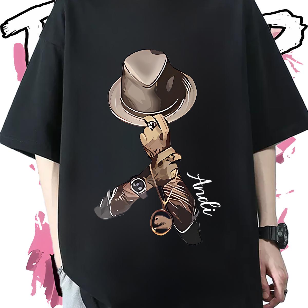 Designer Fashion T shirt Black Oversized Street Wear Men Clothes T-Shirt Cotton O Neck Short Sleeves High Quality