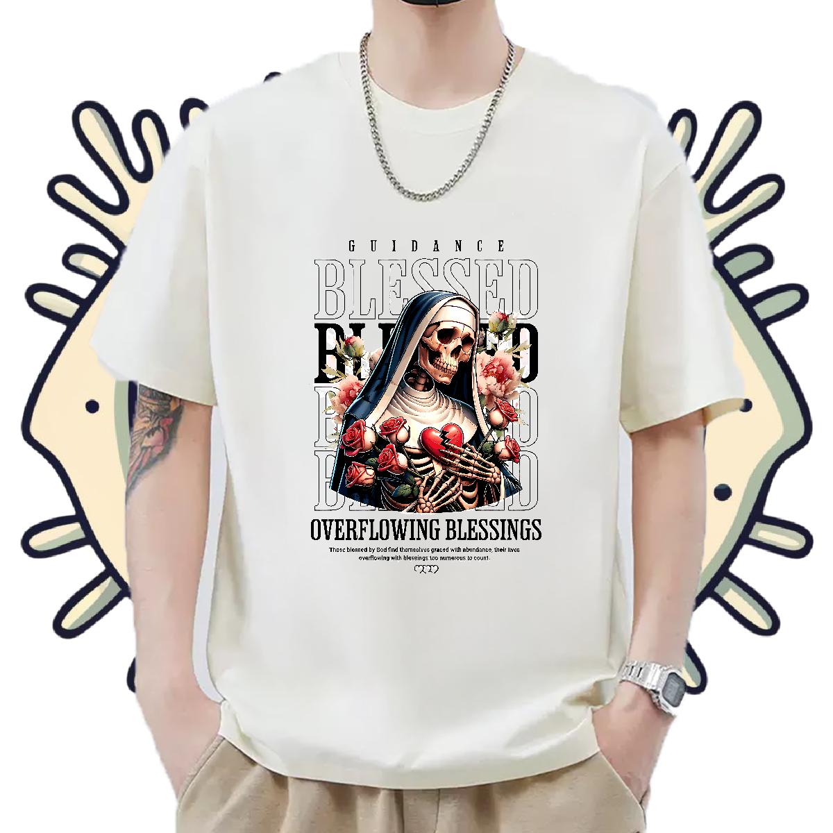 Cool T shirt Spring Summer Breathable Short Sleeve Men Clothes T-Shirt Stylist Custom Printing Wear