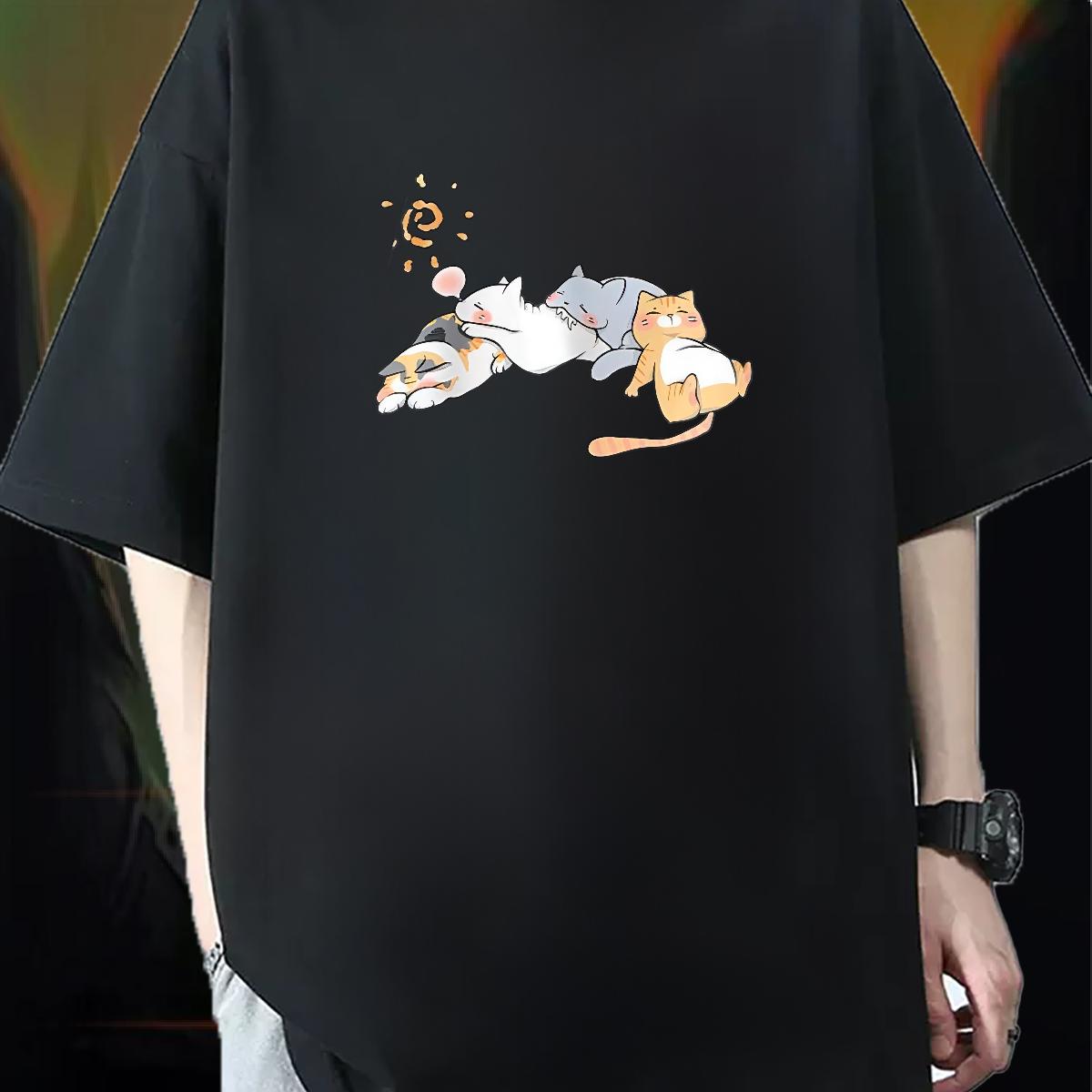 Popular Man T Shirts High Street Hip Hop Cotton Breathable Soft Men Tshirts DIY Customized Customized Print Top Tees