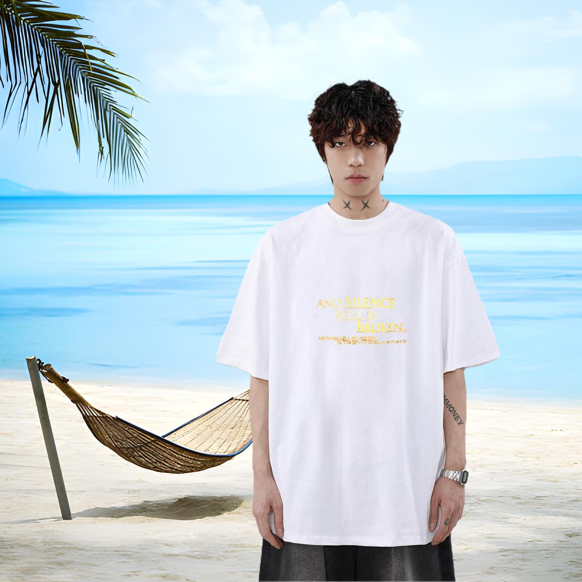 2024 T Shirt For Man Customized Print Summer Casual Men Tops Tees Breathable Crew Neck Unisex