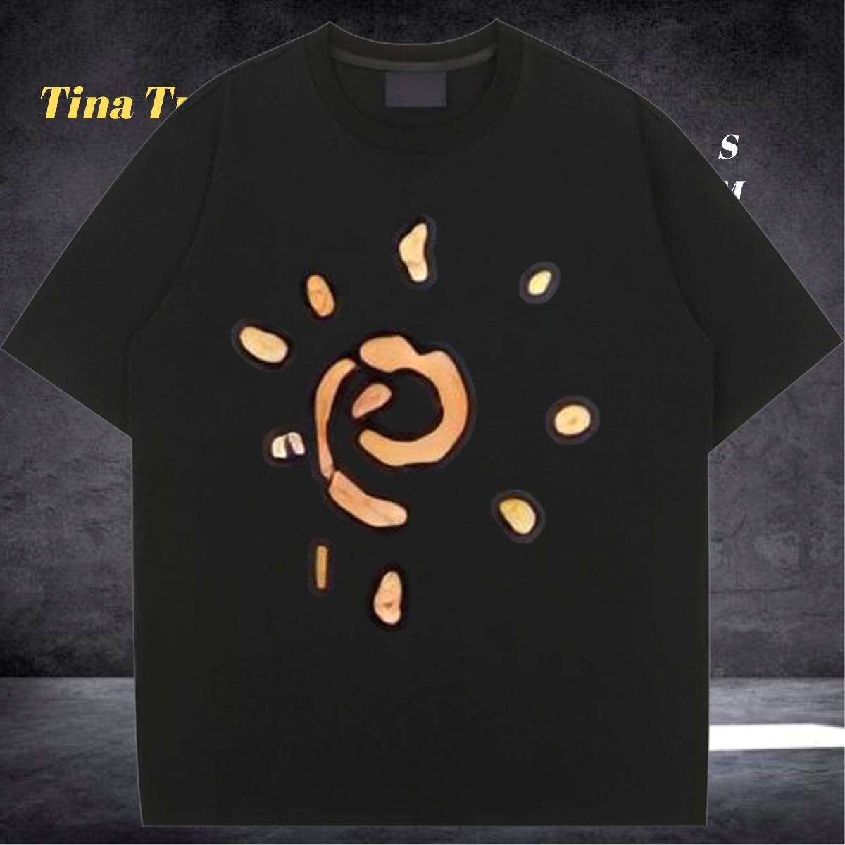 Casual New Womens T Shirts Breathable Crew Neck Cotton Plus Size Cartoon Polos Spring Summer Designer Nice Womens Tshirts