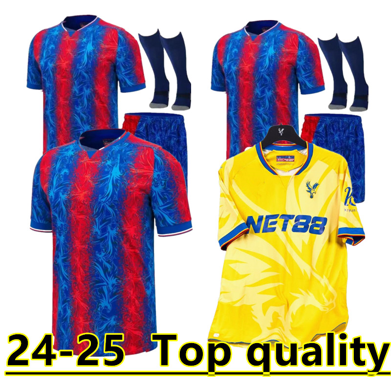 2024 OLISE 2025 Crystal Soccer Jerseys 24 25 ZAHA EZE J.AYEW Palace home Top Football shirt Kit BENTEKE SCHLUPP MATETA EDOUARD GALLAGHER jersey uniforms 888888