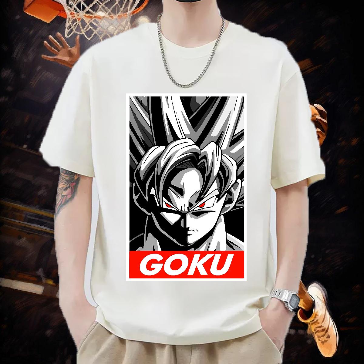 New T Shirt For Man Customized Print Tshirts High Street Hip Hop Crew Neck Cotton Breathable 5A Top Tees