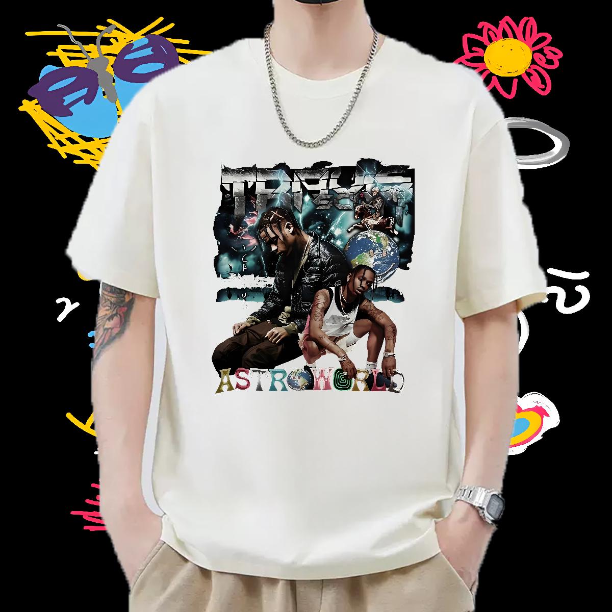 Classic T shirt Hip Hop Street Round Neck Short Sleeve Men Tees 2024 Designer Custom Printed Tees Shirts