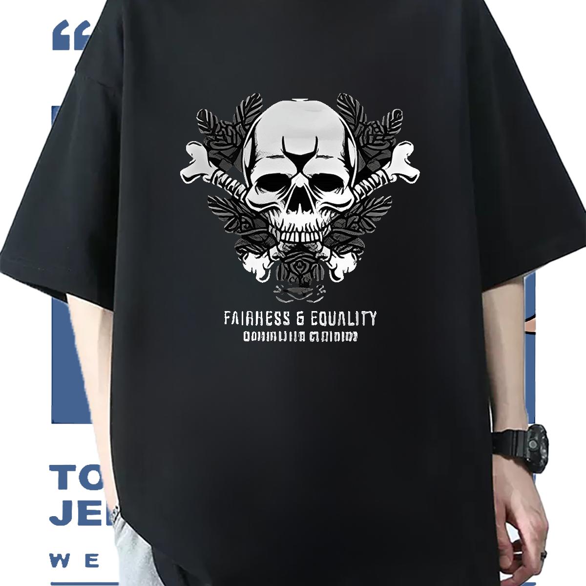 Wholesale T-Shirts Black Oversized Men Tops Tees Home Outdoor O-Neck Short Sleeve Cotton 5A Top Tees