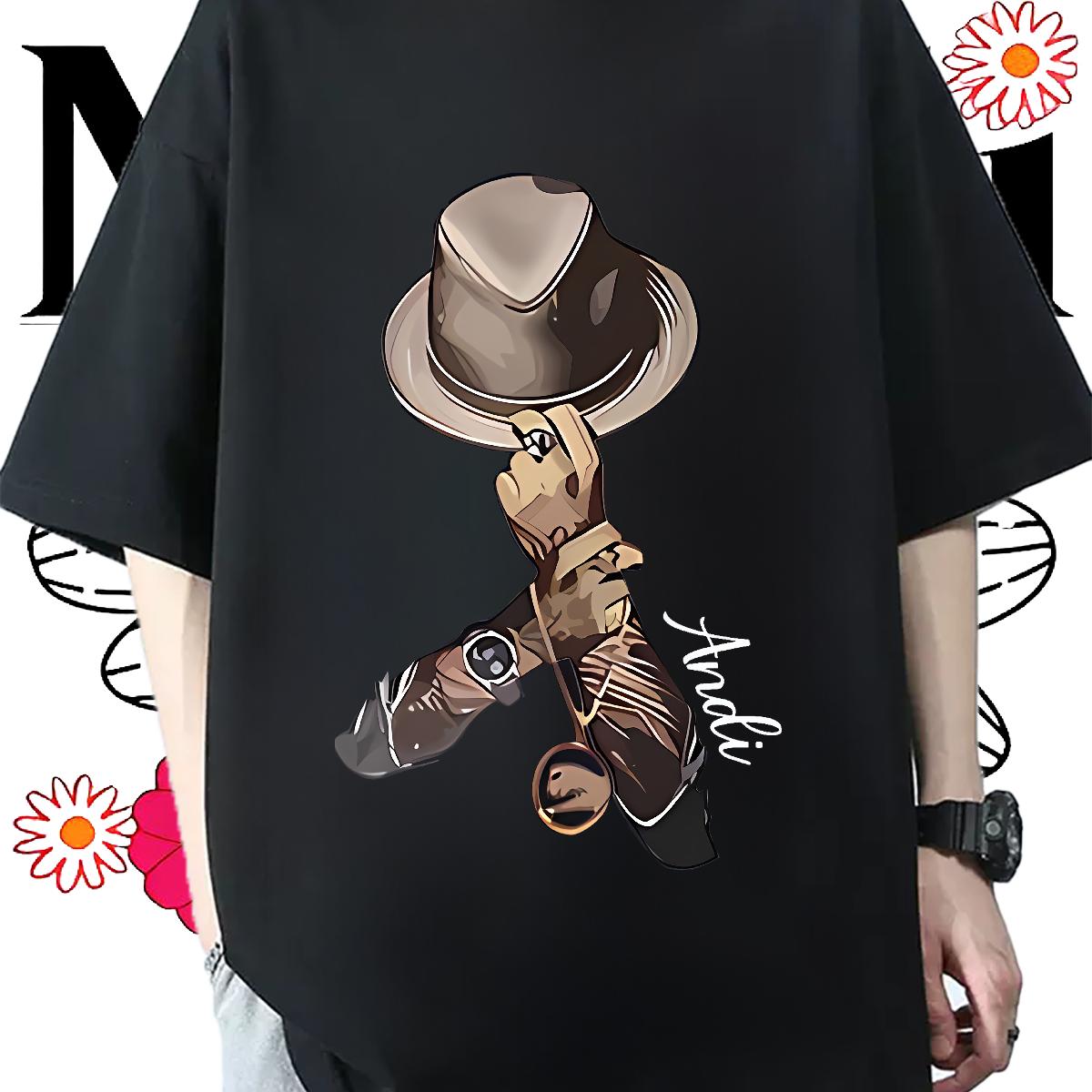 Cool Design Men T Shirts Sports Casual Breathable Short Sleeve Men Tops Tees Classic DIY Printed Top Tees