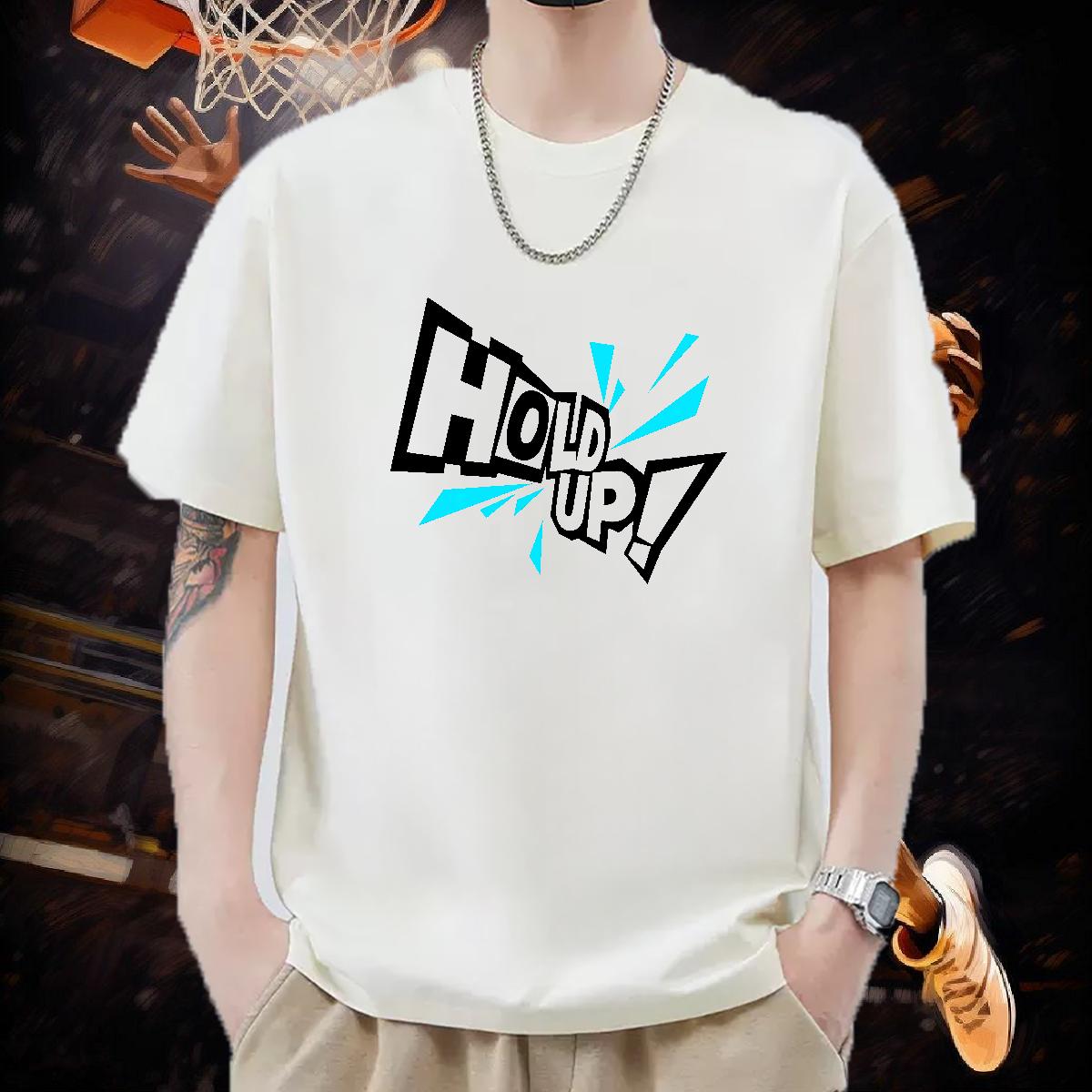 2024 Men T Shirts Plus Size Custom Men Tees High Street Hip Hop Breathable Short Sleeve High Quality Tops Shirt