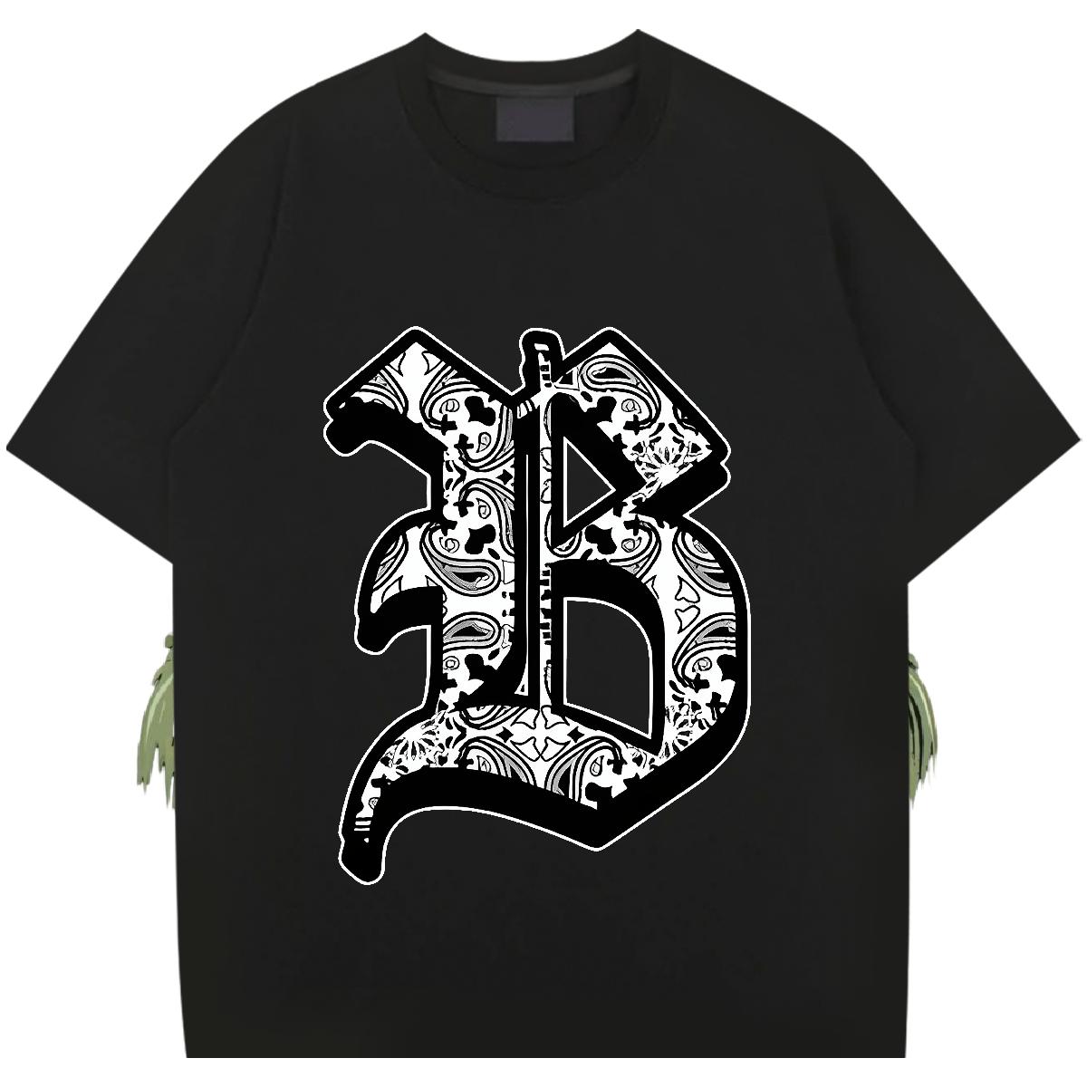 Loose T shirt Summer Casual Cotton Breathable Couples T Shirts Classic Casual Cartoon Print Tees