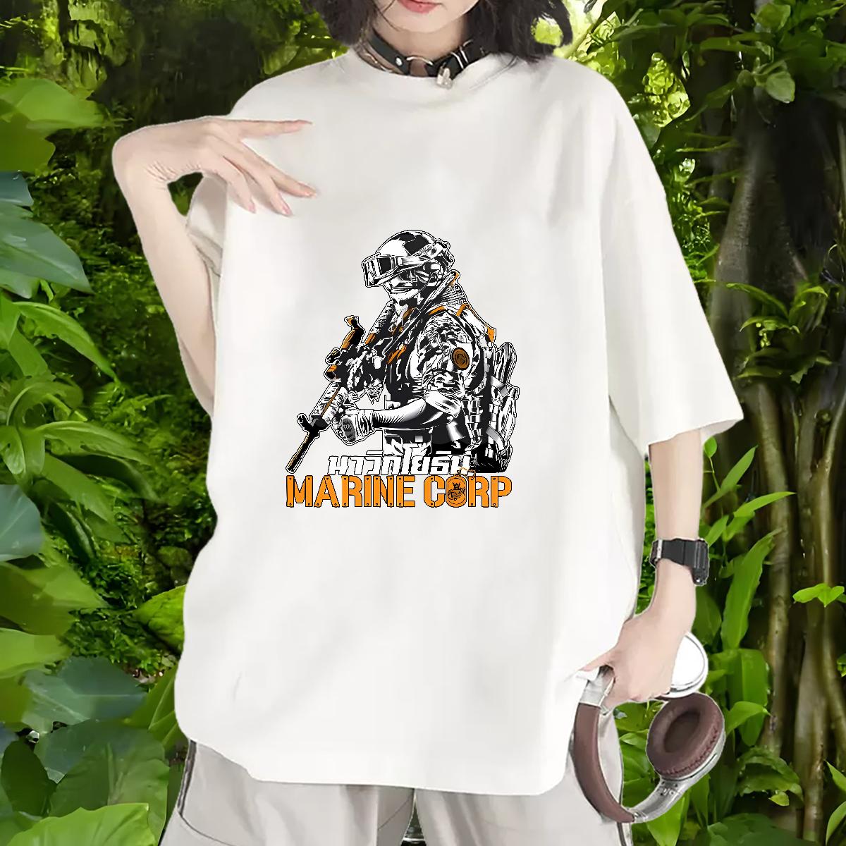 Crew Neck Cotton T-Shirts Fashion Outdoor Couples T Shirts Custom Anime Brand Clothings
