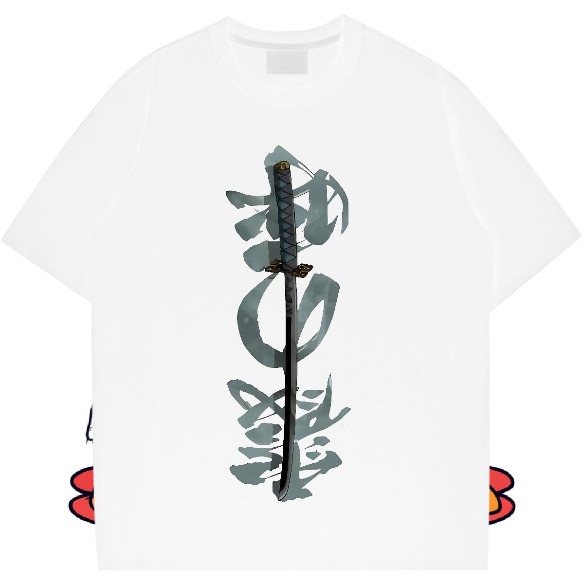 Wholesale Men Tops Tees Breathable Short Sleeve Anime Printing Street T-Shirts for Men DIY Logo Fashion Design Tops Shirt