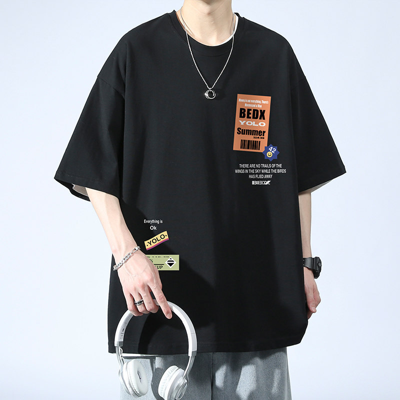 Flash delivery summer pure cotton short boys, trendy brand, loose fit for teenagers, middle school, high school students, big children, five quarter s