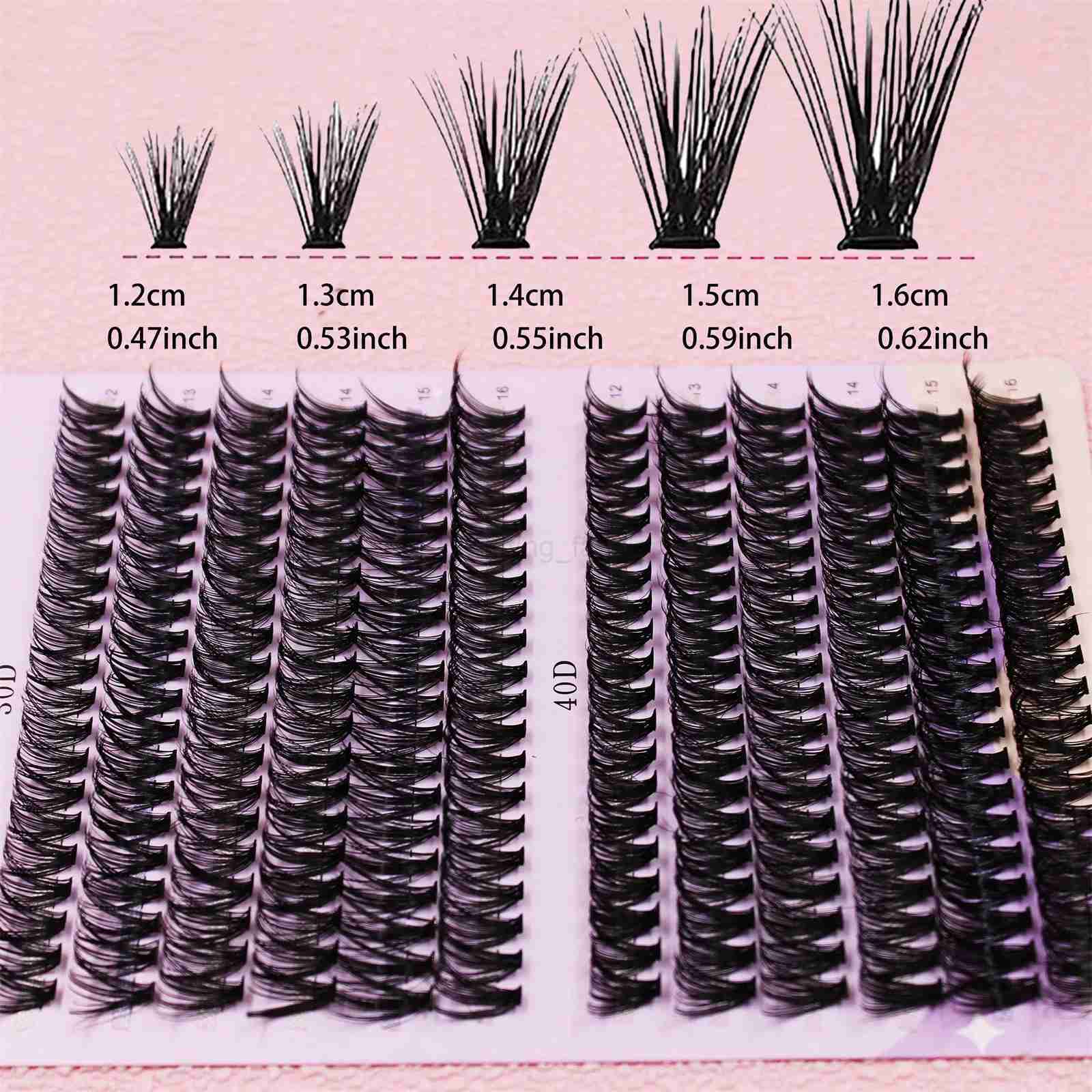 Curl 12-16mm Mix D 30/40D Cluster Lashes Individual Lashes Lash Extensions Clusters Lashes coft Natural False EyelashesCL240713
