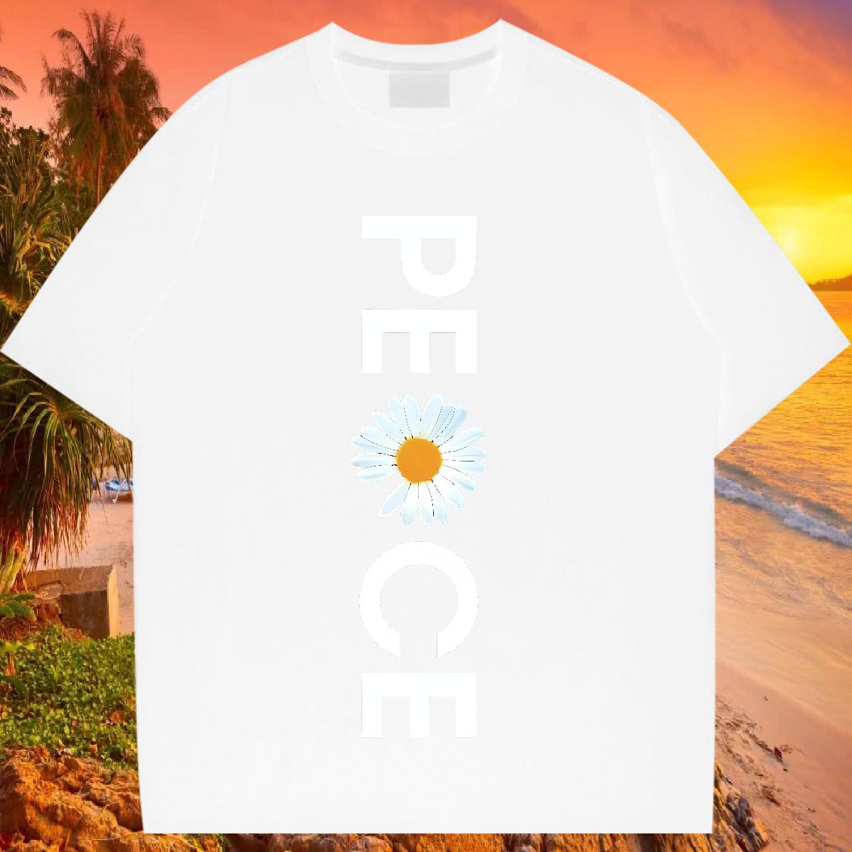 Crew Neck Cotton Woman T Shirts 2024 DIY Daily Wear Tshirt for Man Woman Custom Anime Loose Clothes Shirt