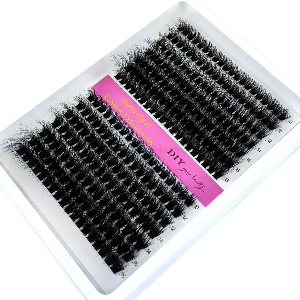 14 Rows 5D Fluffy Cluster Lashes 40D60D/80D/100D Thick Eyelash CC/D/DD Curl 10-18mm Mix Individual Lashes DIY Lash ExtensionsCL240713