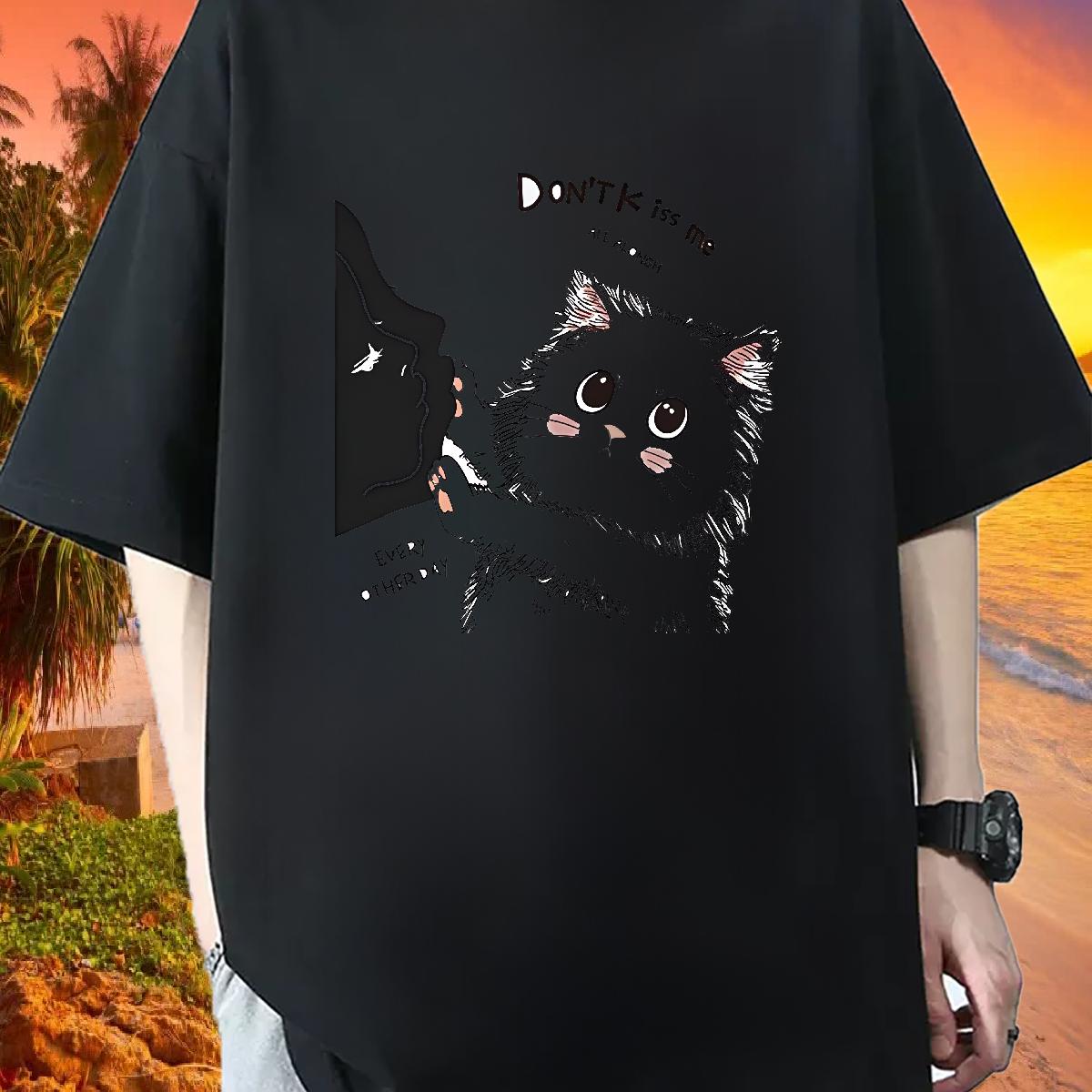 New Mens T Shirts Custom Printed Daily Outfit Men Tops Tees Short Sleeve Cotton O-Neck 5A