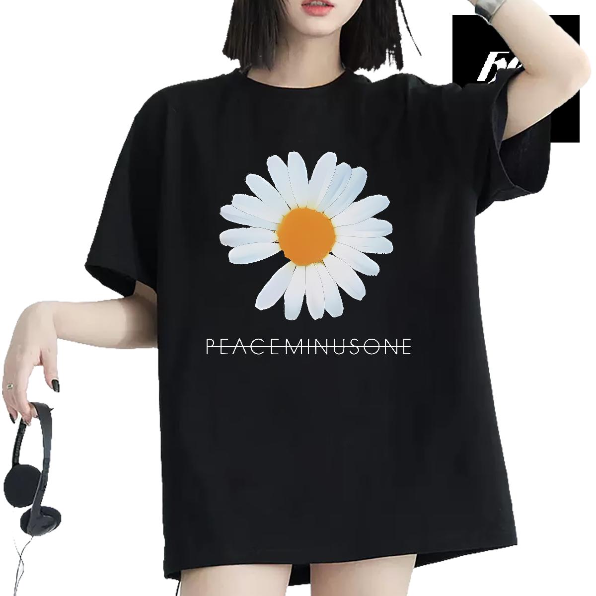 Casual New Women T Shirts Short Sleeve Cotton O-Neck Street Wear Unisex Tshirts DIY Printed Brand Tops