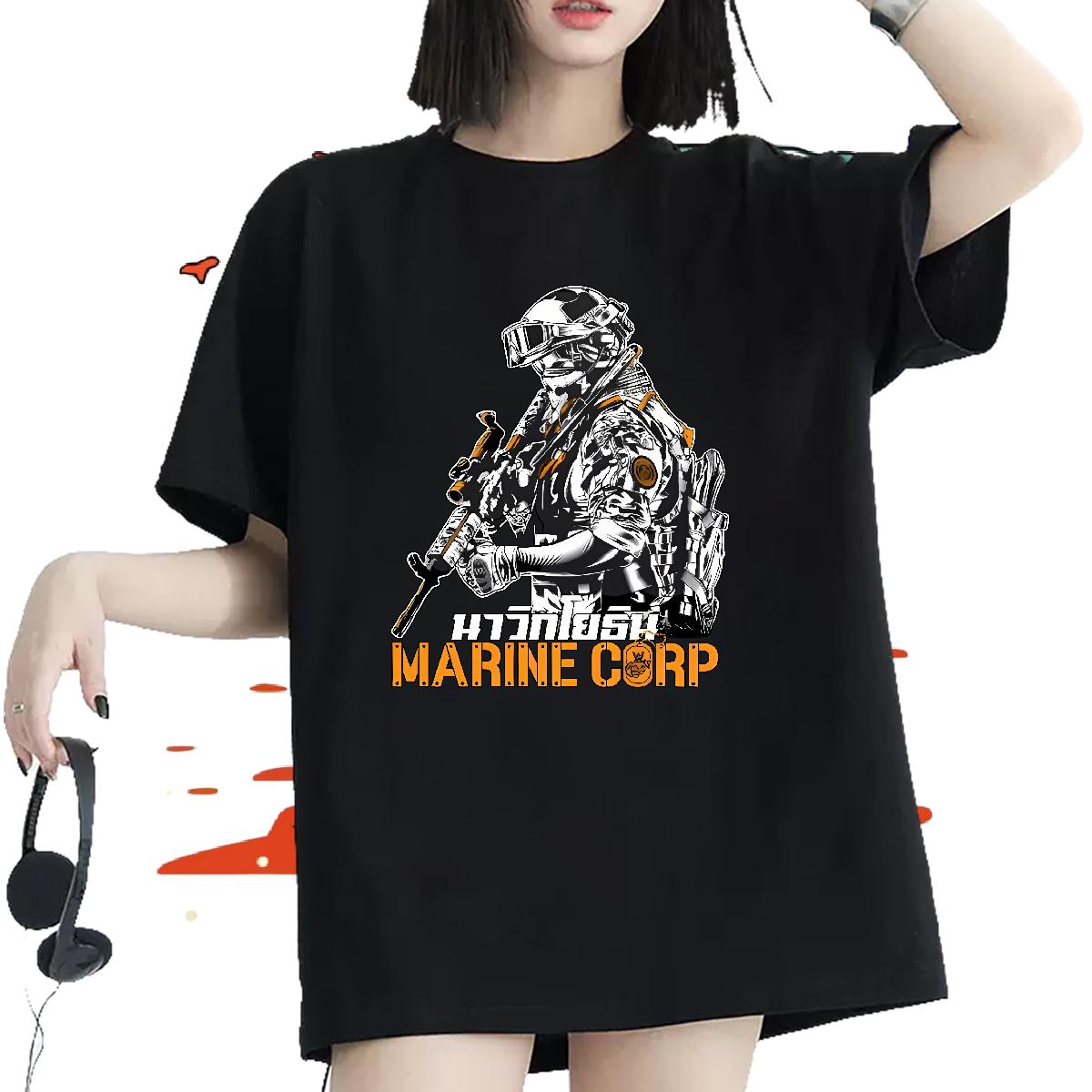 Fashion Casual T Shirts Women Crew Neck Cotton Breathable Casual Sport Woman Tshirt Cartoon Printing S-3XL Brand Top Shirts