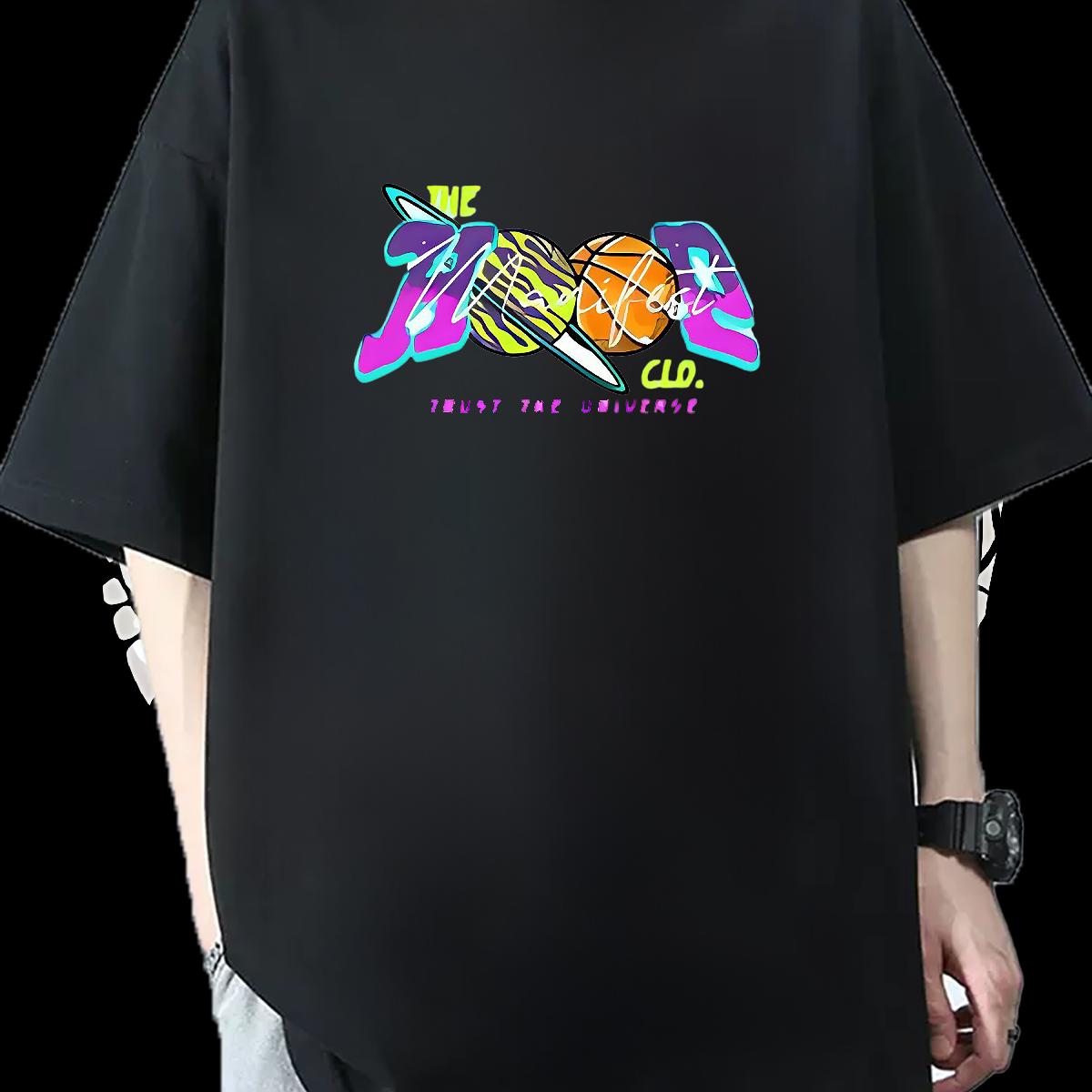 Stylist T shirt DIY Logo Street Wear Men Tees Cotton Breathable Short Sleeve Classic