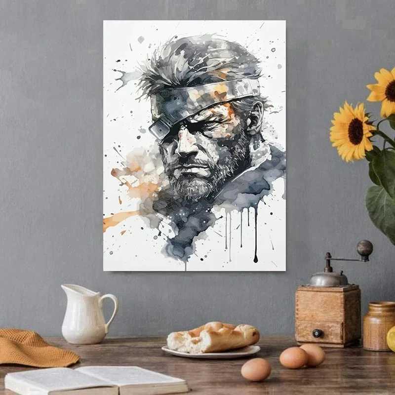 Classic Metal Gear Solid MGS Video Game Canvas Painting Wall Art Poster Picture Print Modern Family Bedroom Room Home DecorB20240713