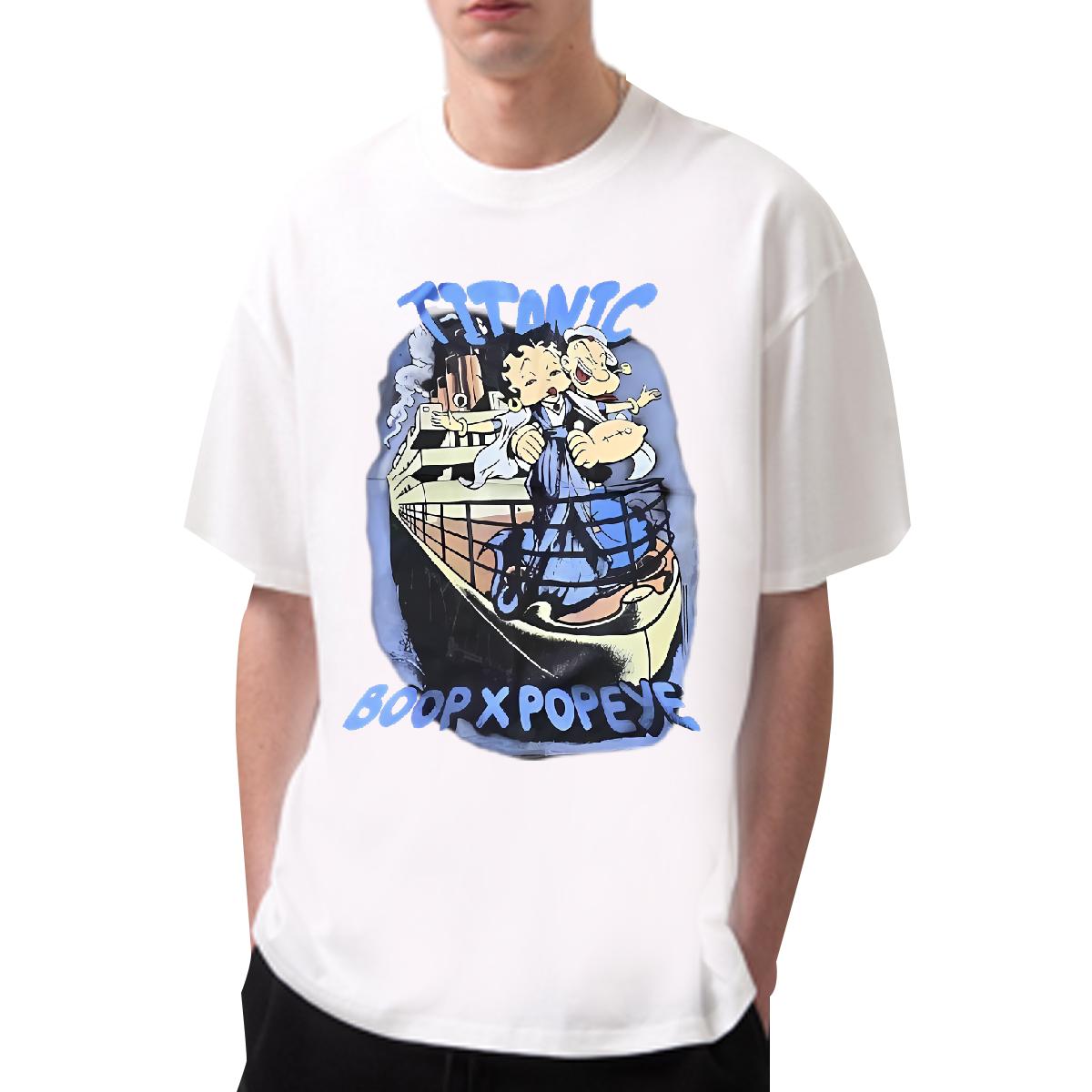 Comfortable Mens Tshirts Cotton Breathable Short Sleeve Hip Hop Men T Shirts Anime 2024 Designer Tops