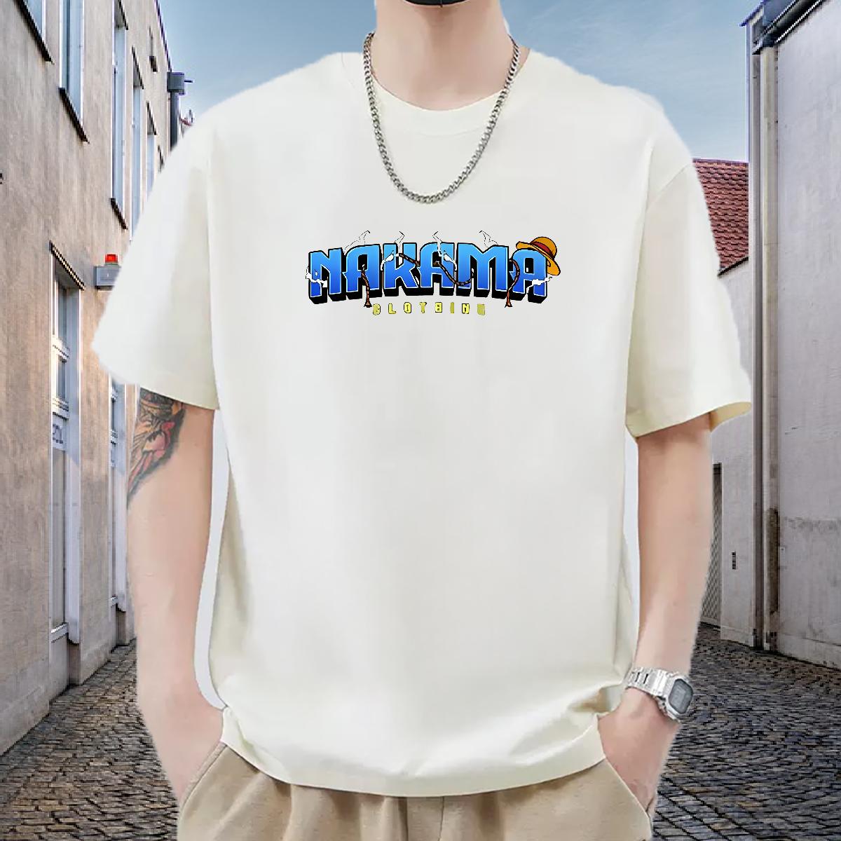 Classic Men T Shirts Daily Wear Round Neck Short Sleeve Men Tshirts Fashion Floral Print Top Tees