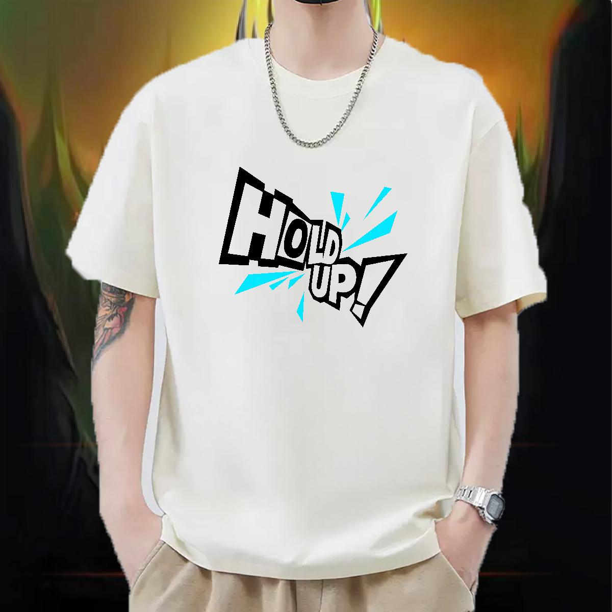 Designer T shirt Custom Printed Men Tops Tees Beach 180g Cotton Unisex Clothes