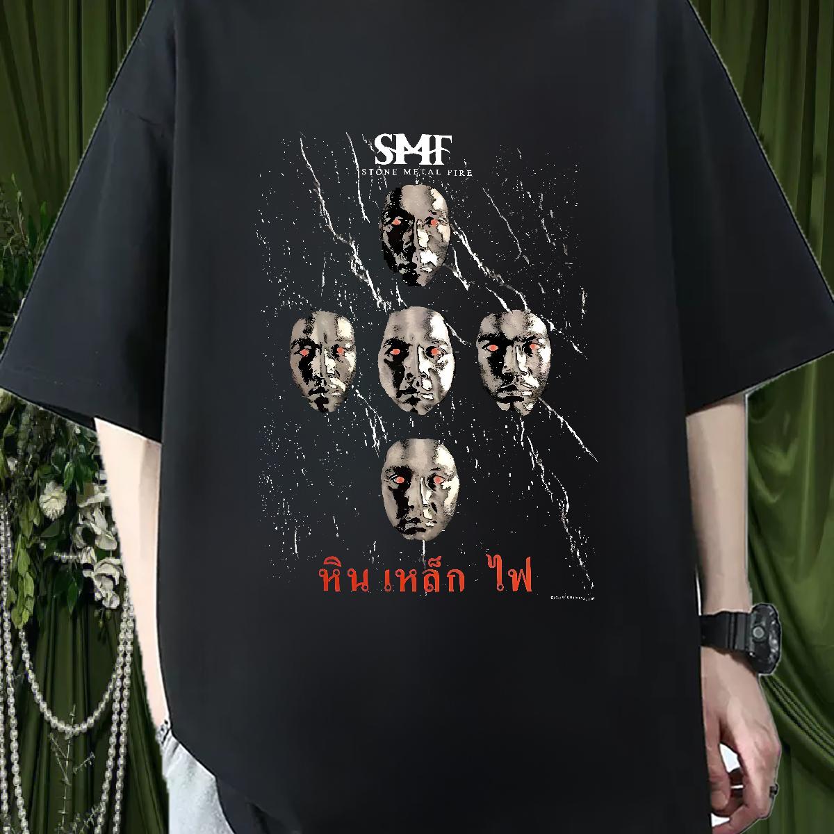 DIY T Shirt For Man Floral Print Street Casual Tshirts Crew Neck Cotton Breathable 5A