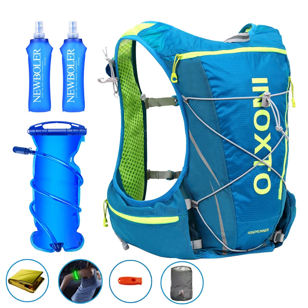 8L Running Hydration Vest Backpack Men Women Outdoor Sport Bags Trail Marathon Jogging Hiking option Water Bag Flask 240711
