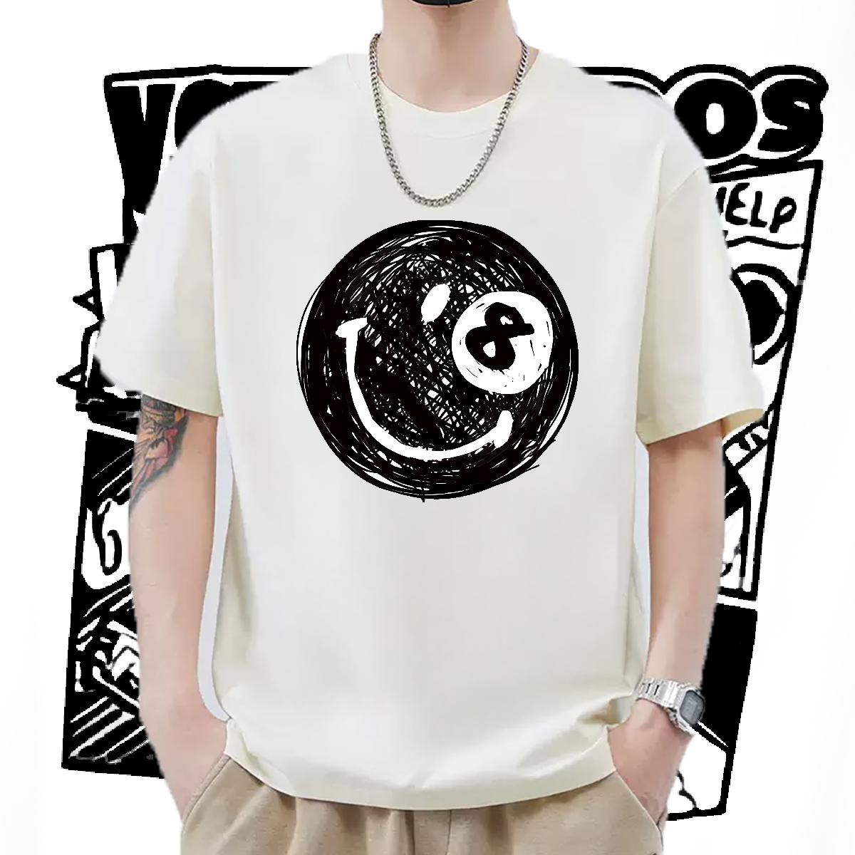 Loose Fit T Shirt For Man Anime Printing Street Breathable Crew Neck Men Tshirts Fashion Casual Oversized S-3XL Tees Shirts