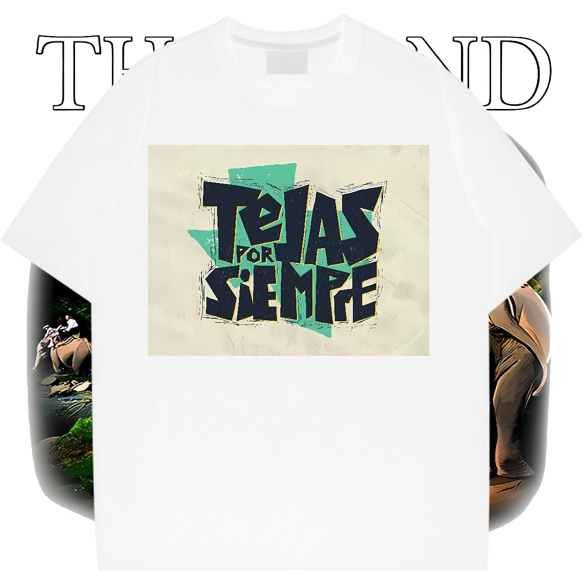 Fashion New T shirt DIY Printed Mens Tshirts Street wear Hip Hop Breathable Crew Neck Cotton 5A Tops Tees