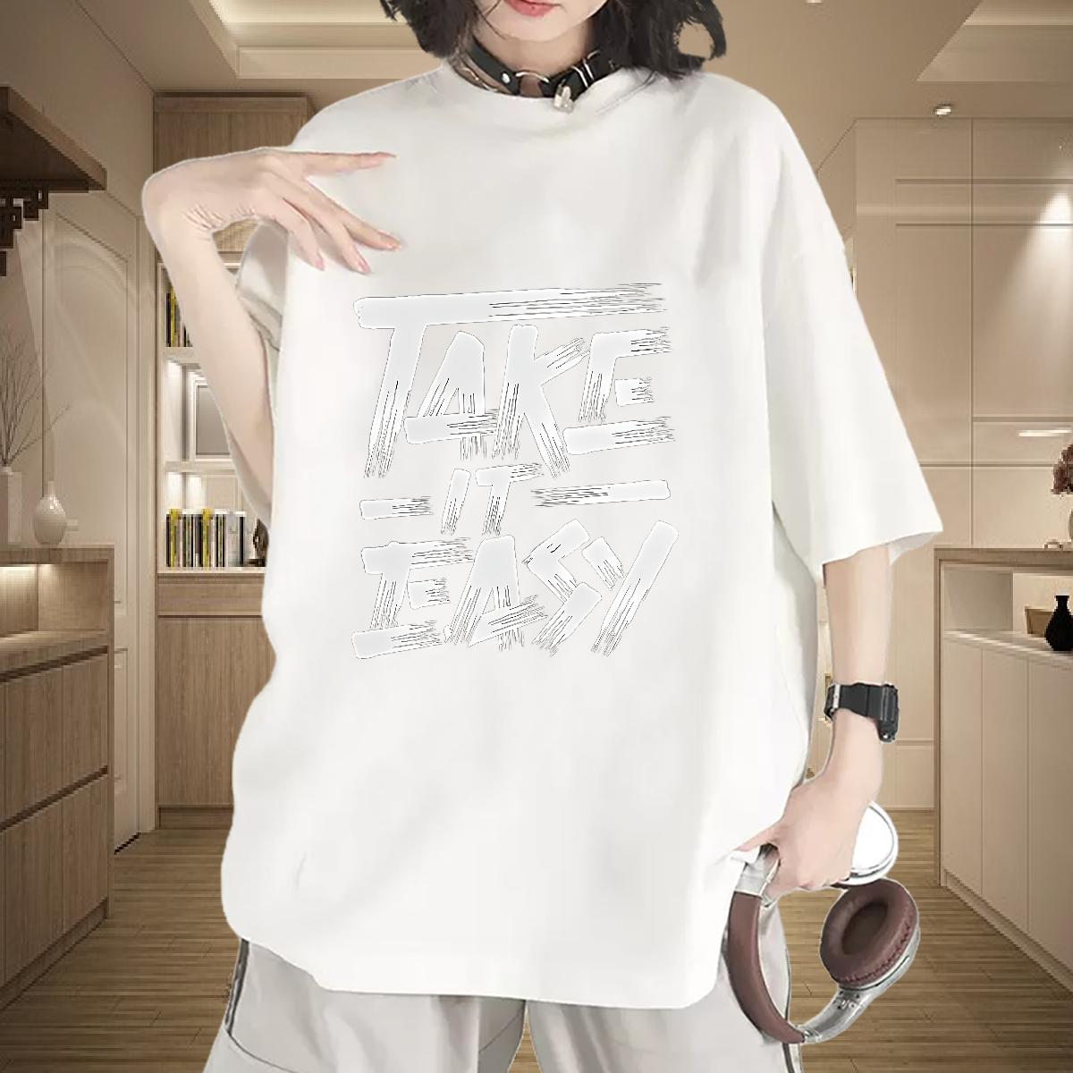 New Arrival T Shirts Women Crew Neck Cotton Oversized S-3XL Tees Shirts Daily Wear High quality Couples T Shirts