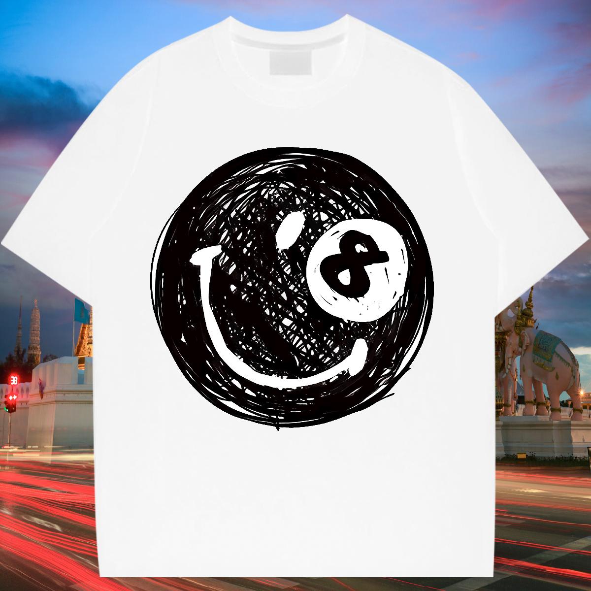 Soft Men Clothes T-Shirt Crew Neck Cotton Breathable Street wear Hip Hop T-Shirts DIY Anime Brand Tees