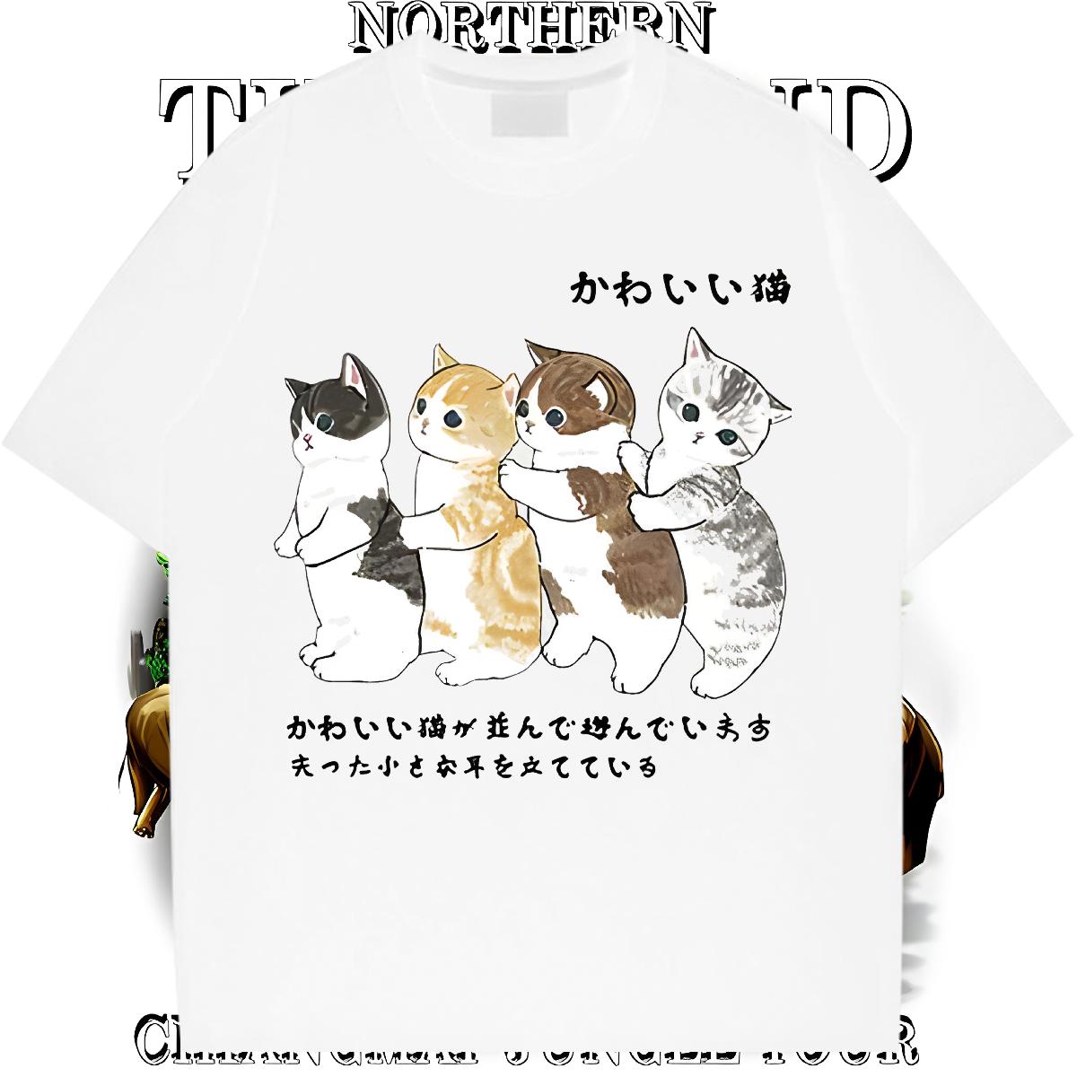 DIY Customized Mens T Shirts Cartoon Printing S-3XL Tshirt for Man Woman Hip Hop Breathable Crew Neck Cotton Popular Tee Shirt