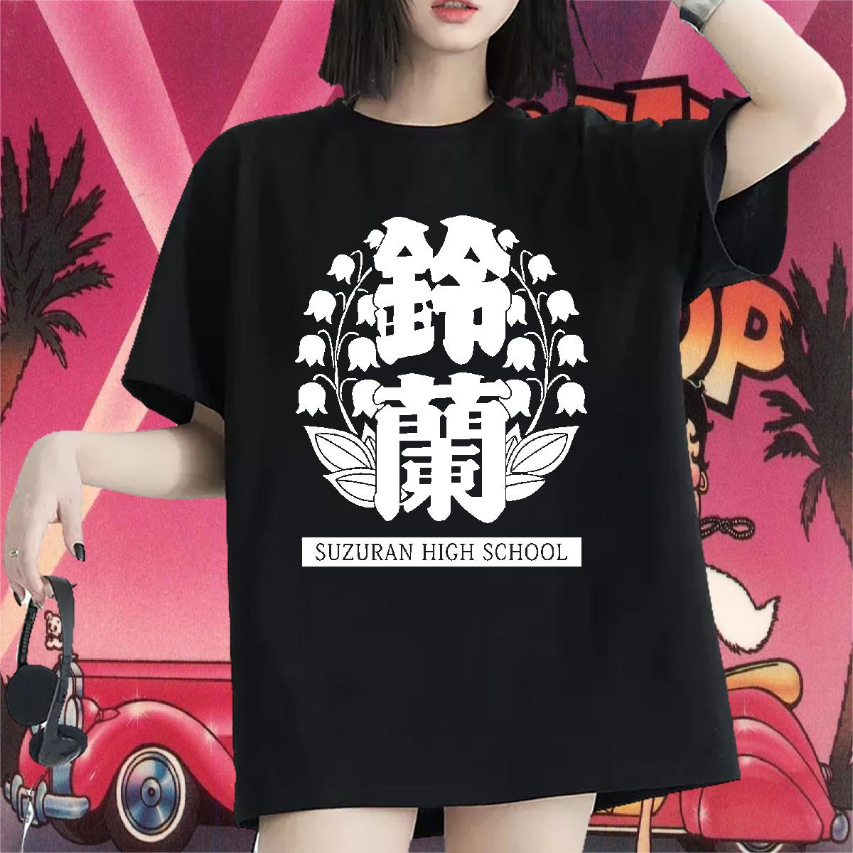 DIY T-Shirts for Women Crew Neck Cotton Breathable DIY Anime Printed Clothings Street Casual Female Womens Tshirts
