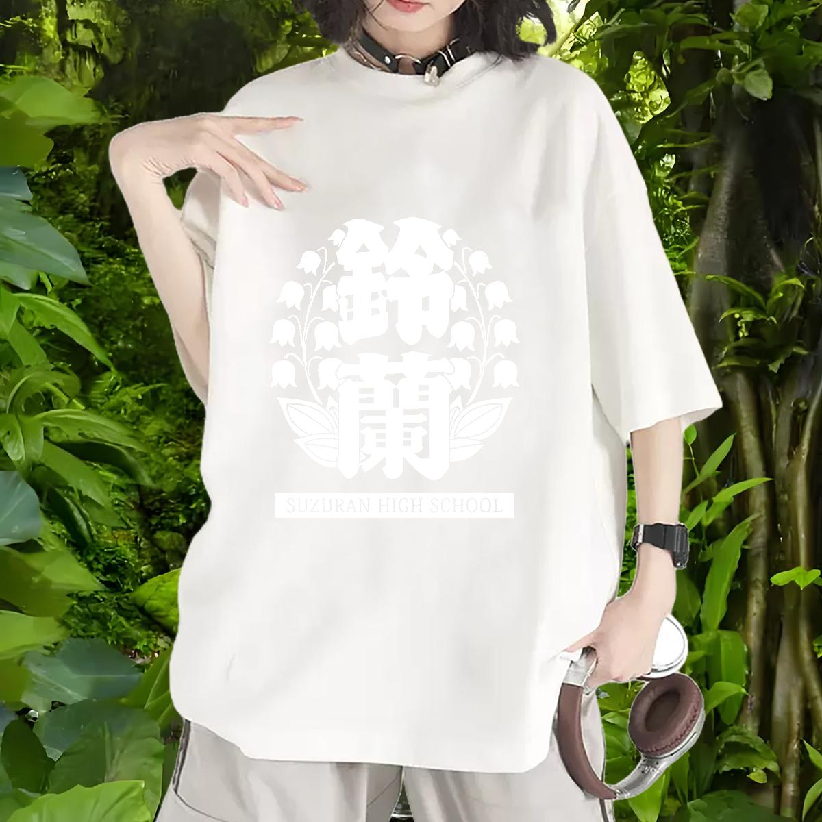 Comfortable T Shirt For Woman O-Neck Short Sleeve Cotton Polos Street Casual Casual New Women Tees Anime Print