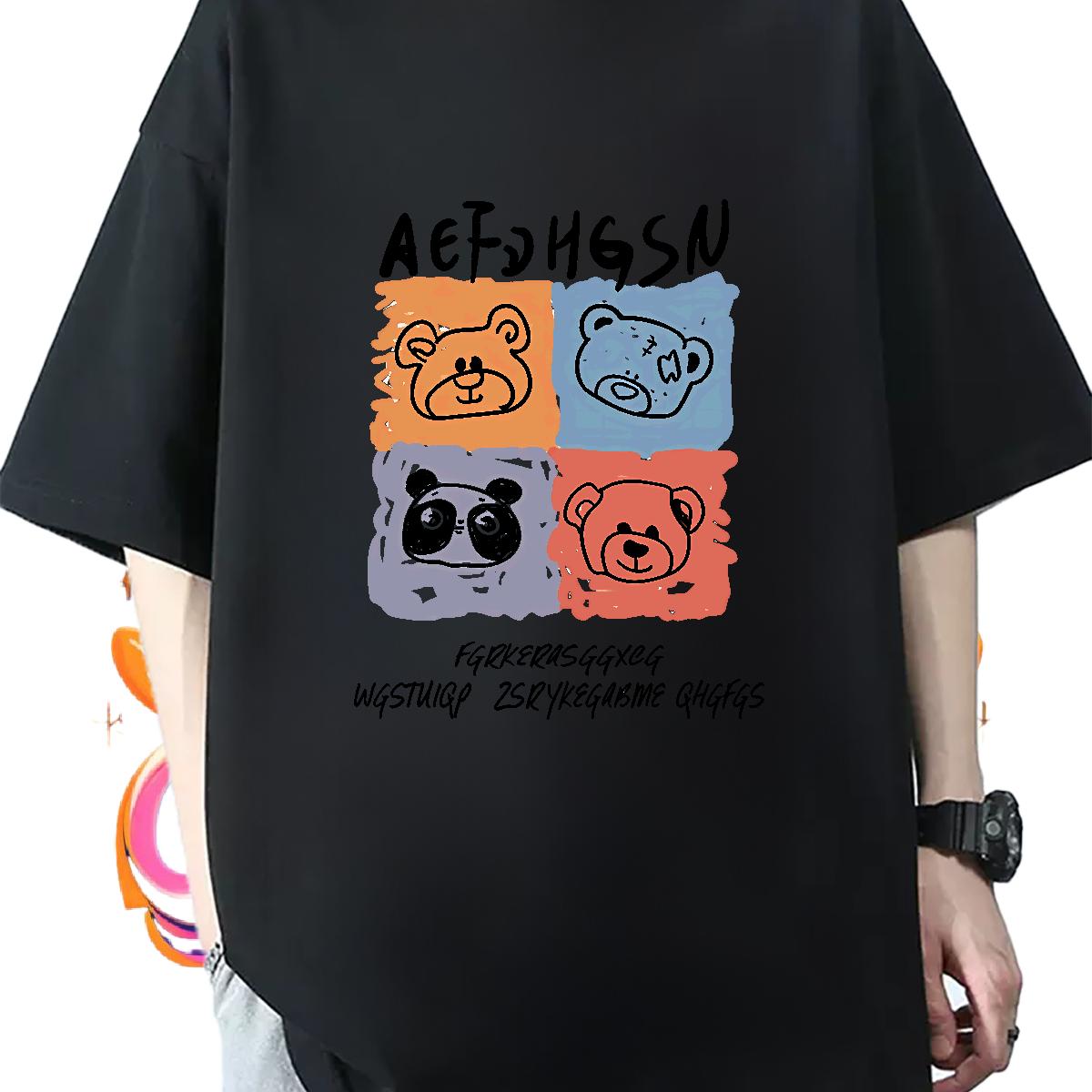 Classic T shirt Plus Size Custom Street Men Tees Cotton O Neck Short Sleeves Soft