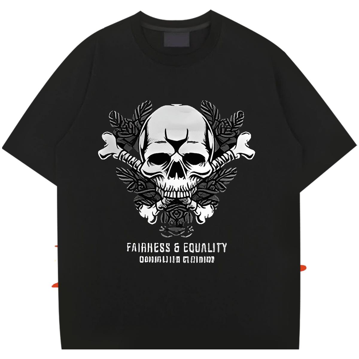 DIY Mens T Shirts Anime Men Clothes T-Shirt Sports Casual Cotton Breathable 5A Tops Tees