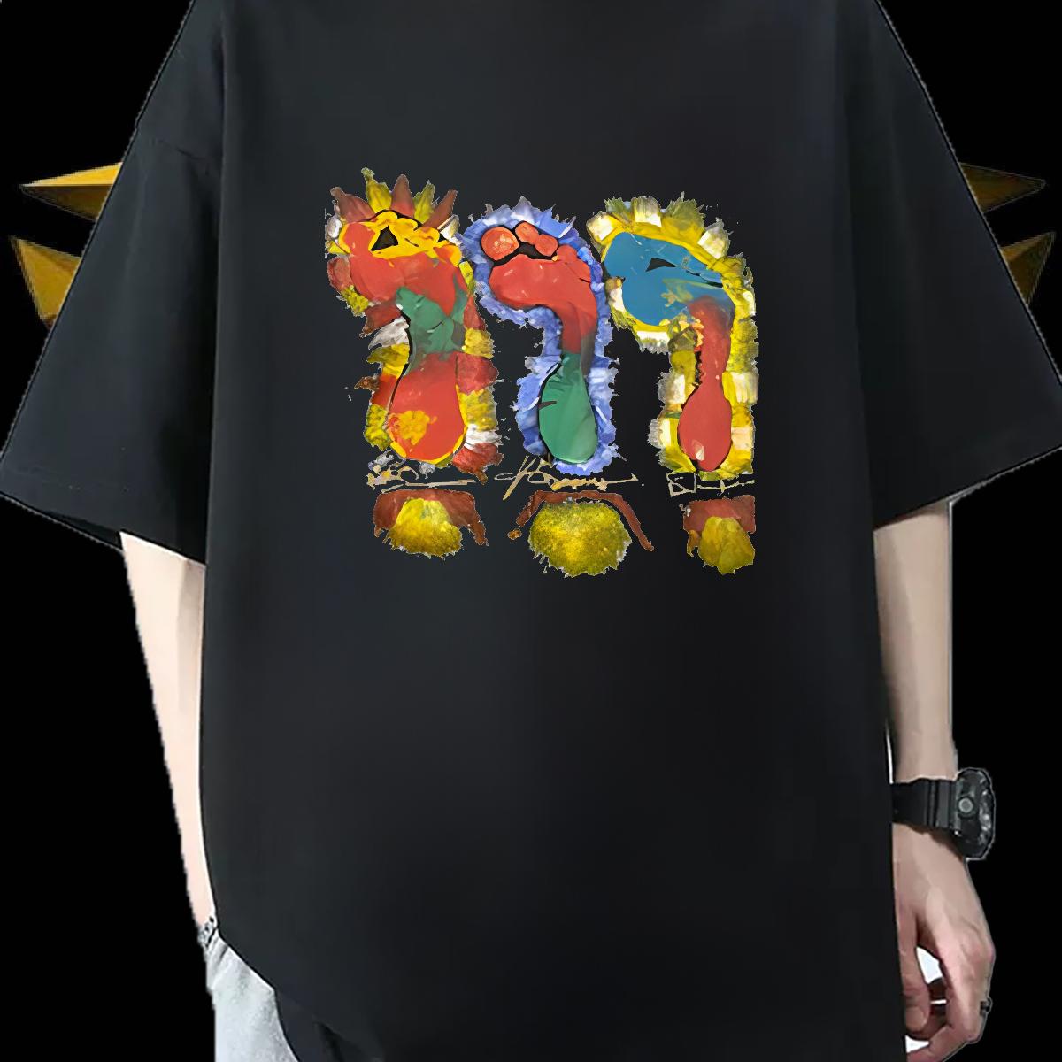 Designer Fashion Mens T Shirts Anime Print Couples T Shirts Home Outdoor Breathable Crew Neck Unisex Top Tees