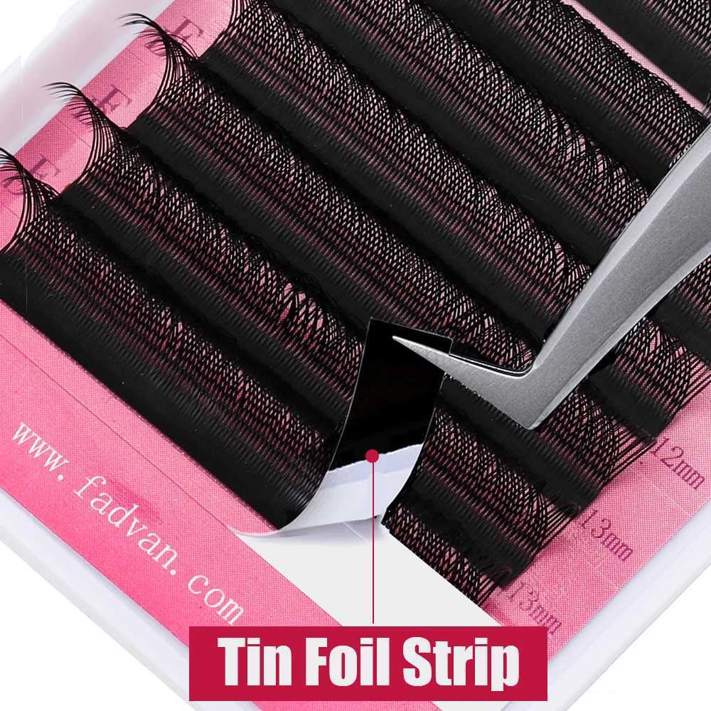 Fadvan Y Shape False Eyelash Extensions YY Fake Eye Lash Building Mesh Surround Cross Y Lashes Split TipsCL240713