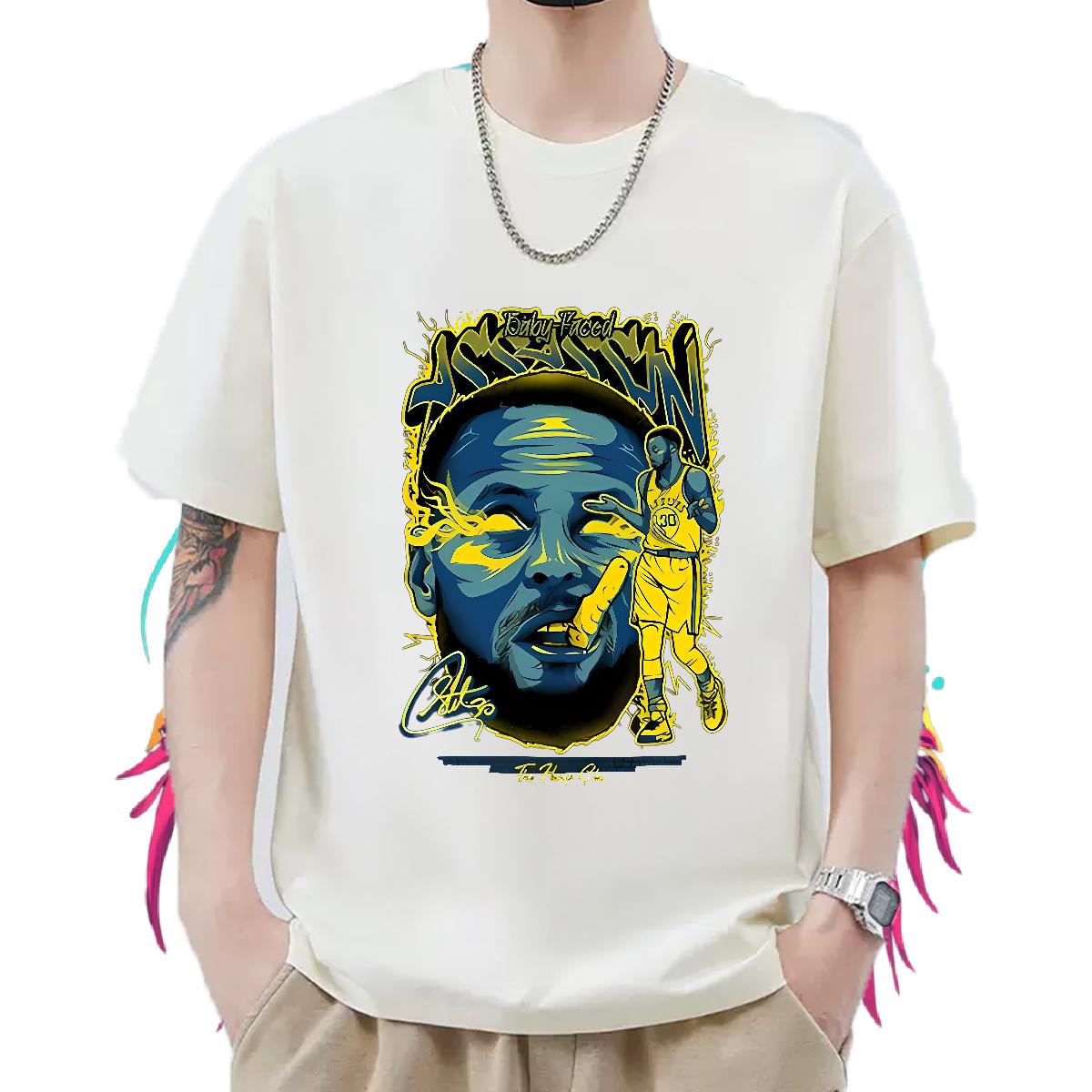 Designer Men Tops Tees Cotton Breathable Short Sleeve Anime Printing Street Men T Shirts Oversized S-3XL Stylist Tops Shirt